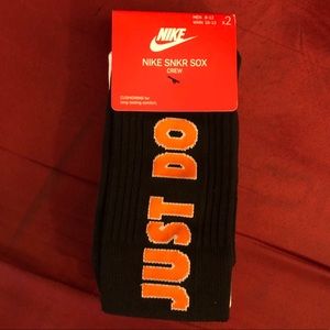 nike just do it socks orange